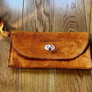 Campana Tan Suede Wallet